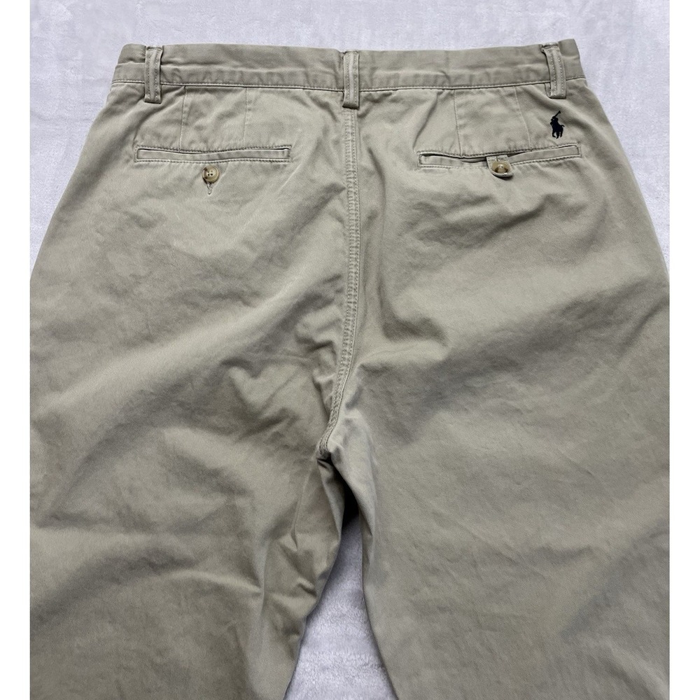 Ralph Lauren Pants Men 32x32.5 Beige The Polo Chino Classic Fit Cotton Twill - Picture 15 of 16